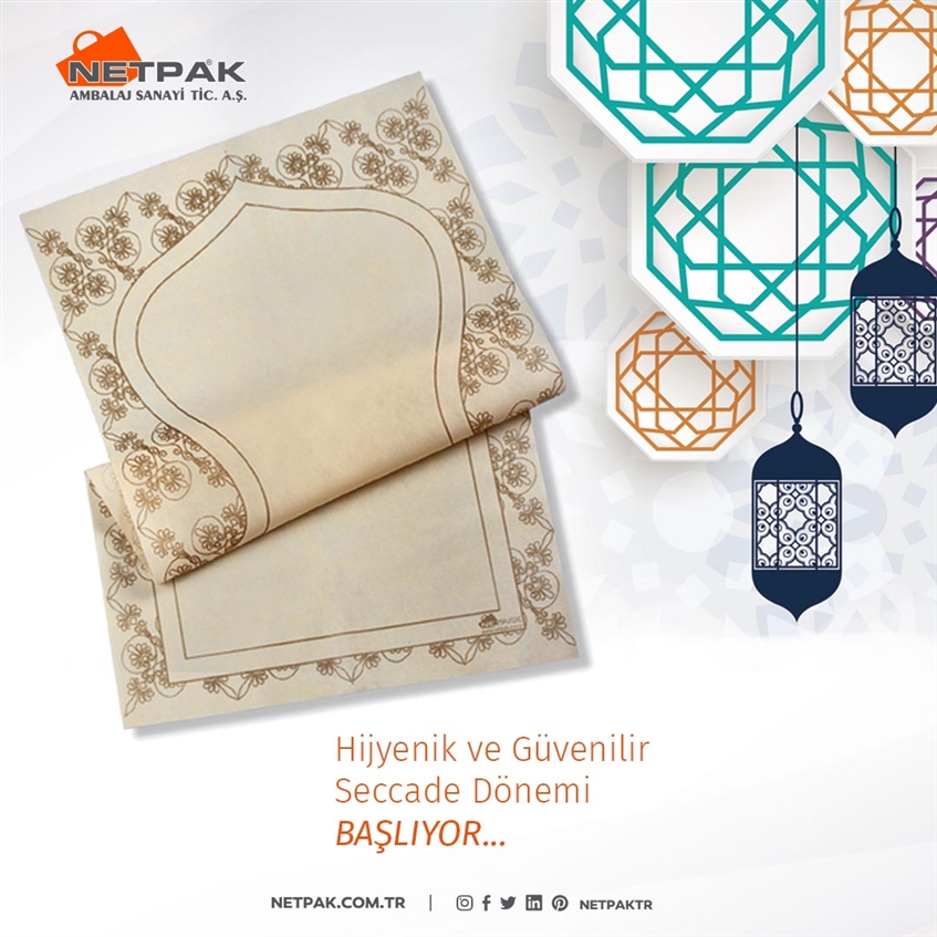 Hijyenik ve Güvenilir Seccade Dönemi BAŞLIYOR: Netpak Seccadematik®